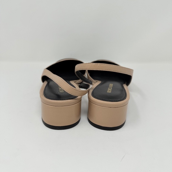 New Veronica Beard Cecile Leather Cap Toe Slingback Sz 9 - Picture 6 of 14